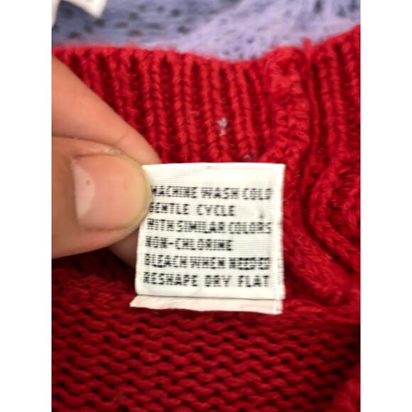 Vintage 1990s Westbound Red Long Sweater Cardigan Women’s Small - Picture 10 of 10
